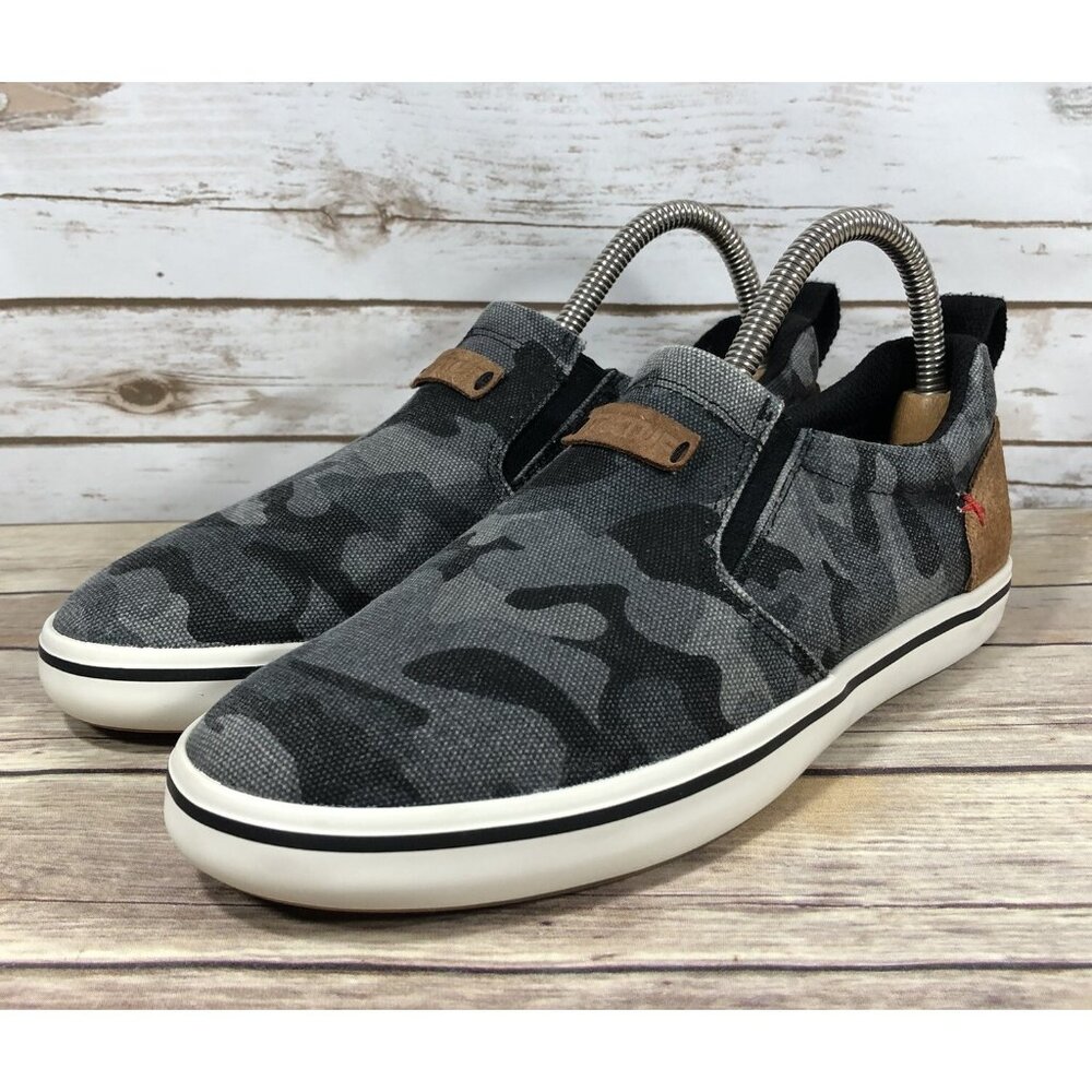 Xtratuf Sharkbyte Deck Canvas Shoes Sneakers Womens Size 9 Camoflauge Slip On